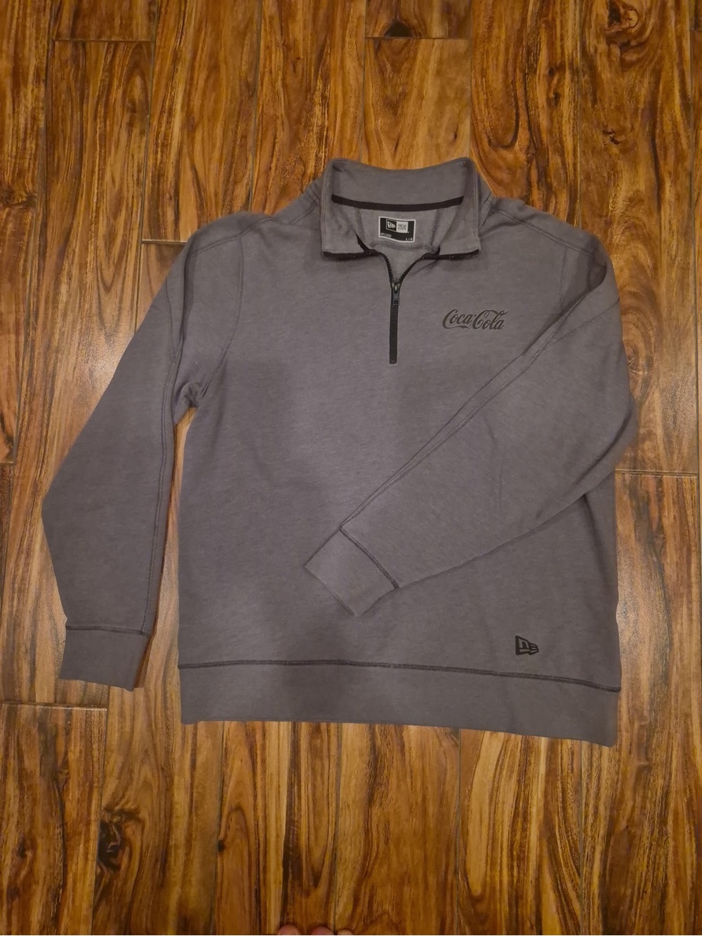 Coca Cola Men's Charcoal Half-Zip Pullover